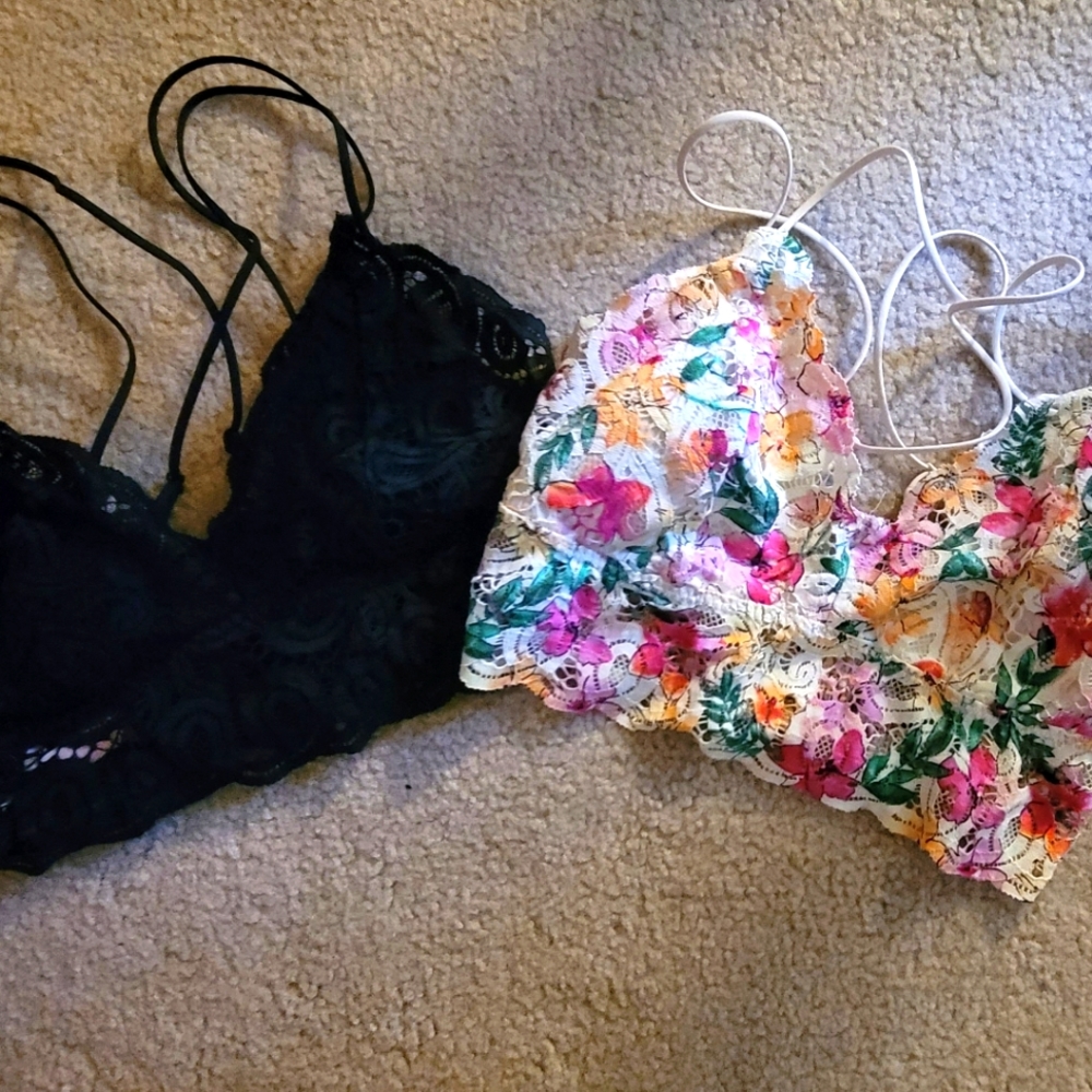 VS PINK bralettes